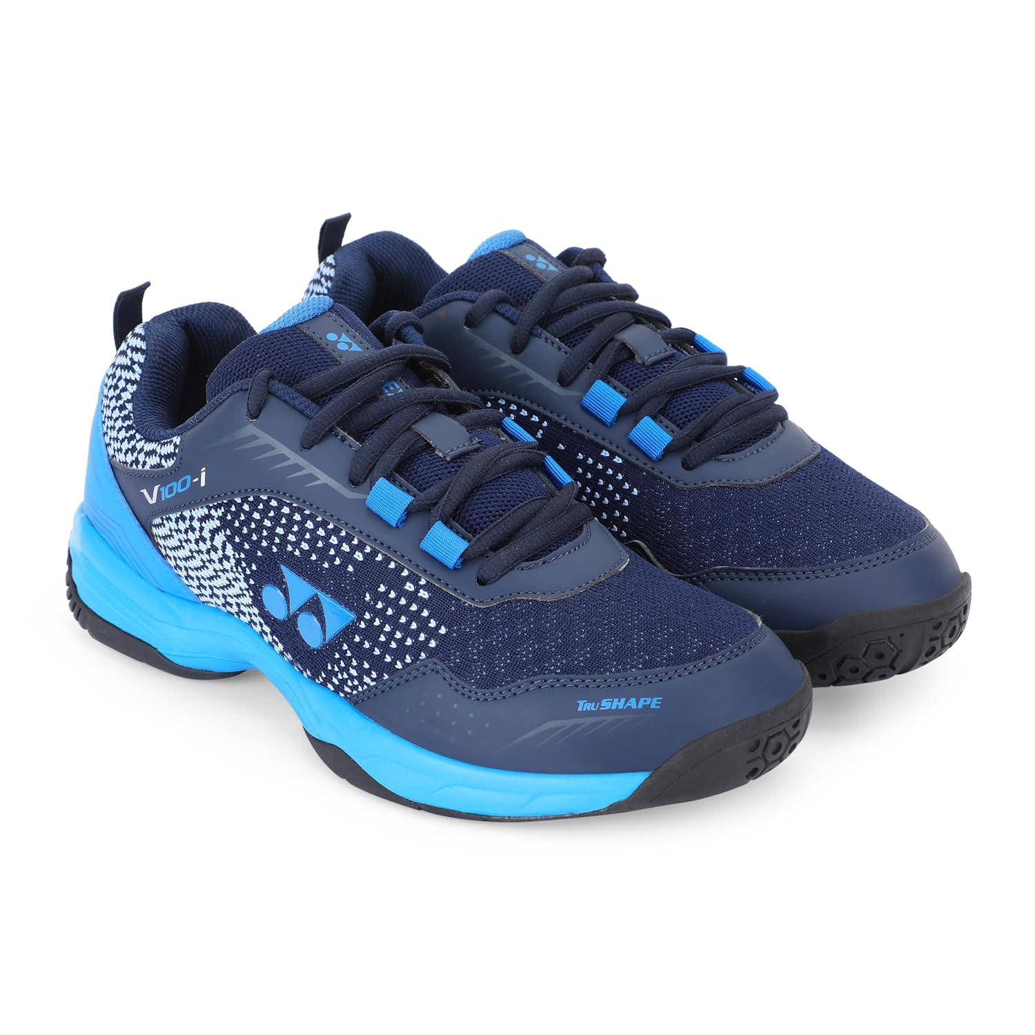 Yonex Non Marking Shoes V100-I - Dark Blue / Ceramic Blue UK 8 Yonex