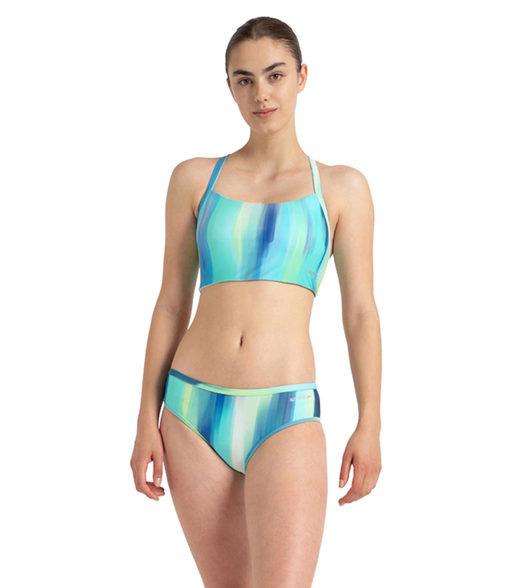 Speedo Printed CropTop Bikini 8FS4811